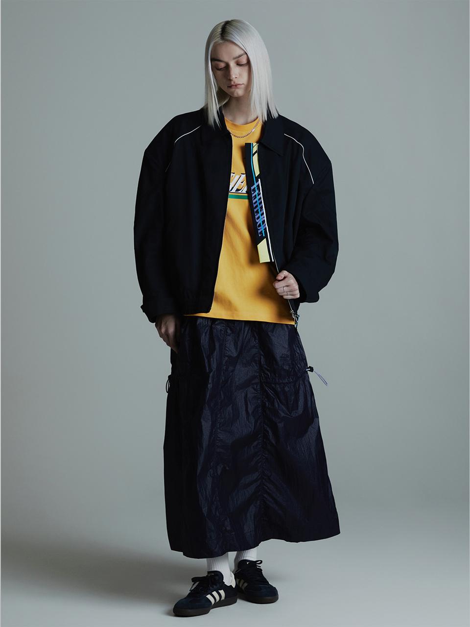 EITHEROF EITHEROF each pad coloring piping jumper  ITO2EJP700 (DARK NAVY)