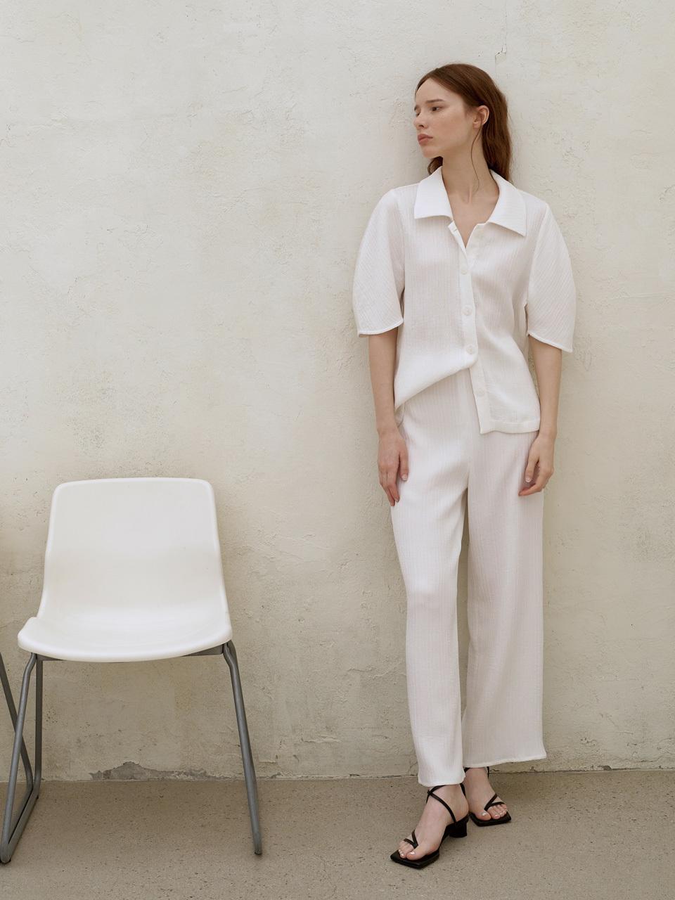 EJnolee Pleated Matisse II Pants [White]