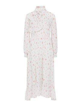 EJnolee Printed Ribbon Long Dress [Ivory]