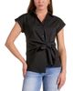 Elan Elan Button Down Tie Waist Shirt - 1