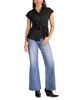 Elan Elan Button Down Tie Waist Shirt - 2