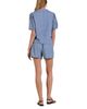 Elan Elan Chambray Split Neck Top - 3