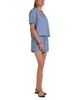Elan Elan Chambray Split Neck Top - 6
