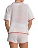 Elan Elan Contrast Button Front Swim Cover Up Shirt - 2