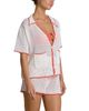 Elan Elan Contrast Button Front Swim Cover Up Shirt - 4