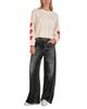 Elan Elan Crewneck Heart Sleeve Sweater - 2