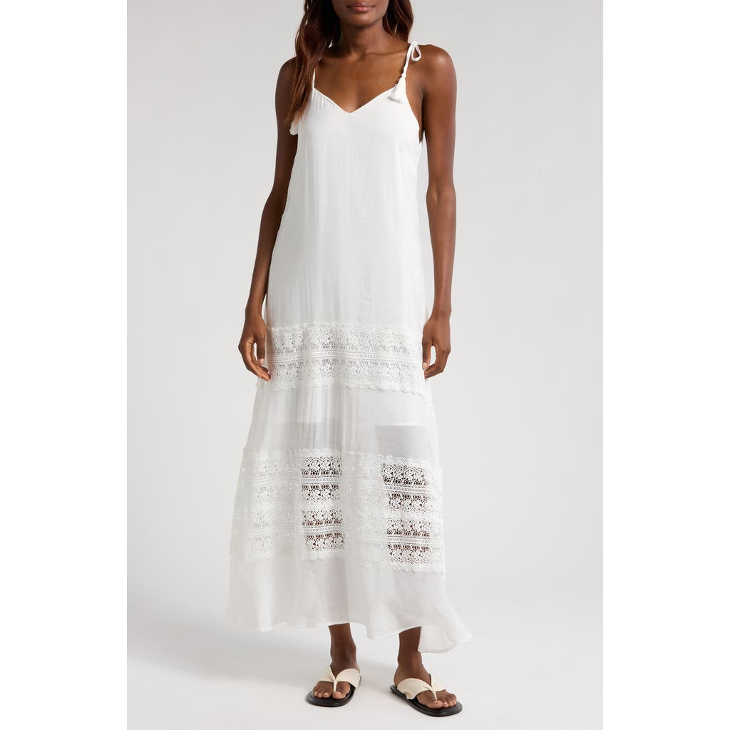 Elan Elan Lace Tie Strap Cover-Up Maxi Dress