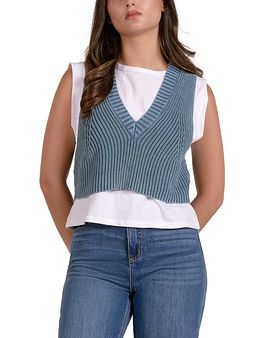 Elan Elan Layered Sleeveless Sweater