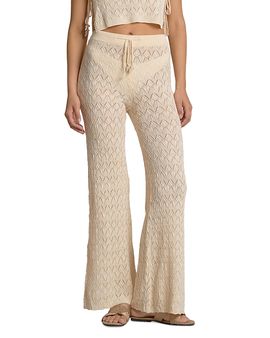Elan Elan Pointelle Knit Swim Cover-Up Pants