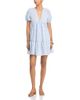 Elan Elan Puff Sleeve Embroidered Babydoll Dress - 1