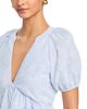 Elan Elan Puff Sleeve Embroidered Babydoll Dress - 3
