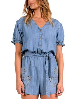 Elan Elan Puff Sleeve Romper
