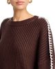 Elan Elan Ribbed Blanket Stitch Sweater - 4