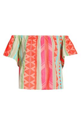 Elan Elan Ruffle Off the Shoulder Top