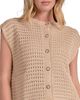 Elan Elan Sleeveless Open Knit Cardigan - 4