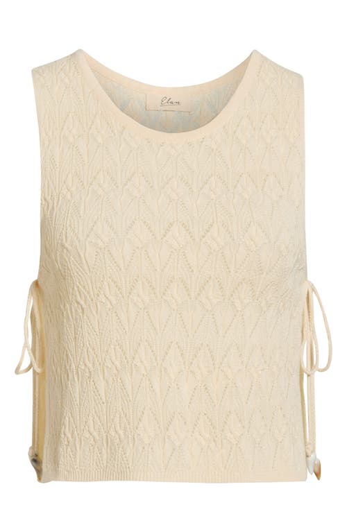 Elan Elan Tie Side Crop Cover-Up Top
