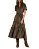 Elan Elan Tiered Belted Shirtdress - 1