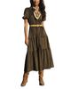 Elan Elan Tiered Belted Shirtdress - 2