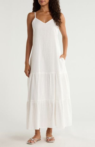 Elan Elan Tiered Maxi Cover-Up Dress