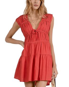 Elan Elan Tiered Mini Dress