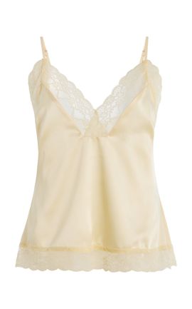 ELCE ELCE Pietra LaceTrimmed Satin Cami Top