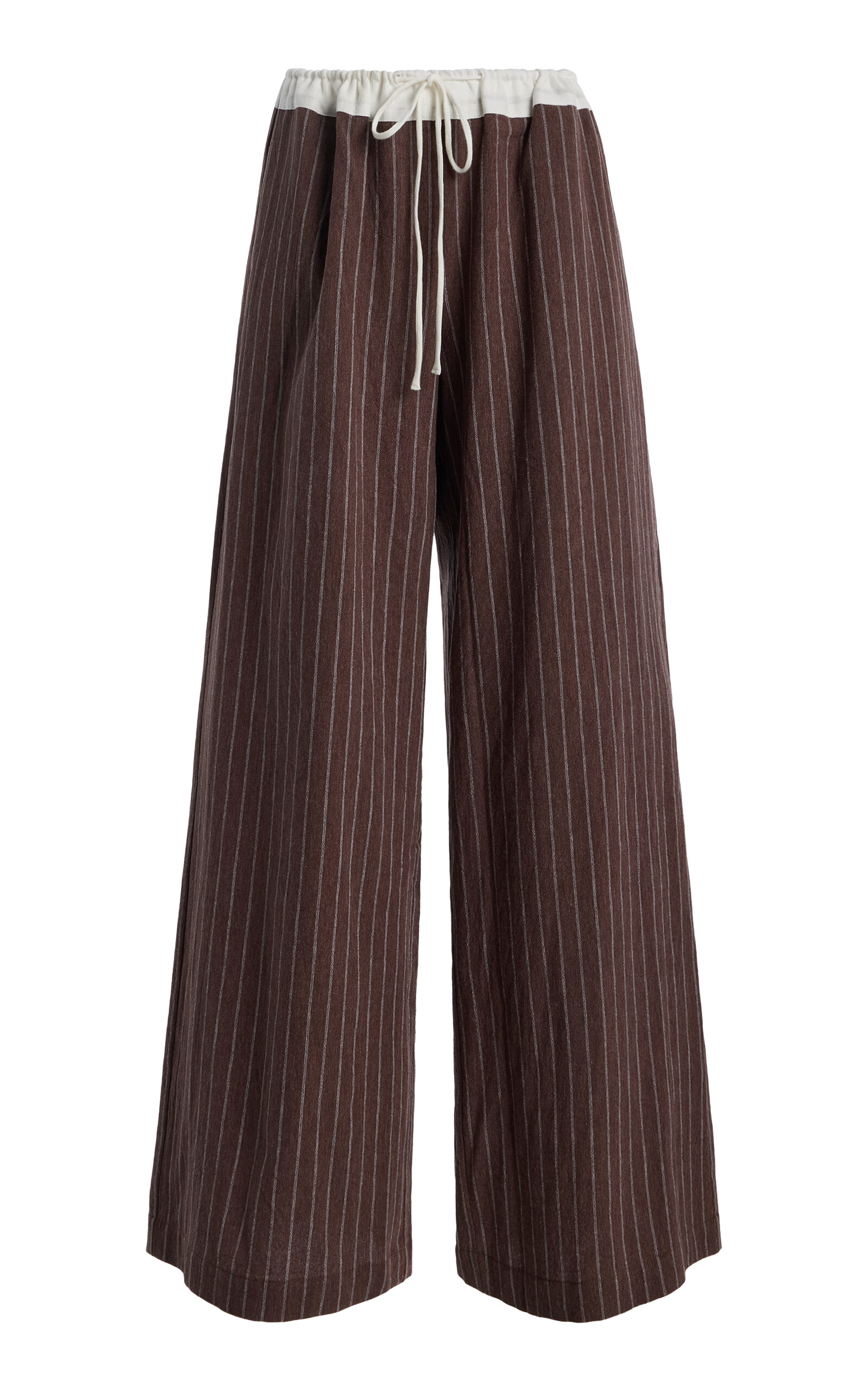 ELCE ELCE Verci Striped CottonLinen WideLeg Pants