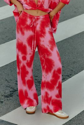 Electric & Rose Wool Cotton Knit Pants