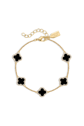 Electric Picks Electric Picks Mini Black Icon Clover Bracelet 