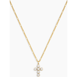 Electric Picks Electric Picks Pearl Cross Necklace