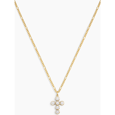Electric Picks Electric Picks Pearl Cross Necklace