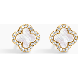 Electric Picks Electric Picks White Icon Clover Studs 