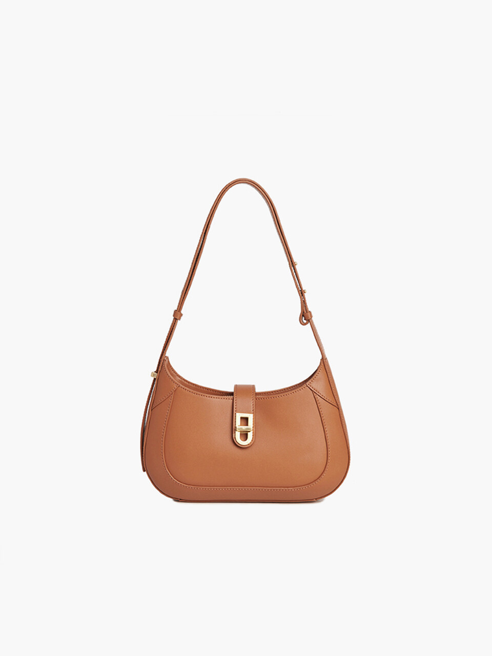 ELEGANCE PARIS Boni Ruseller Shoulder Bag - Brown (OPFH011B)