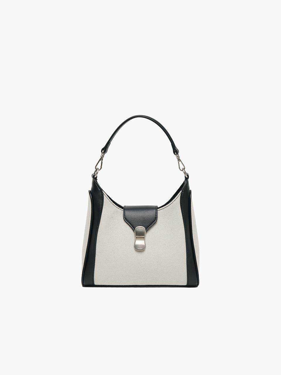ELEGANCE PARIS Mezzo Canvas Tote Bag_Black