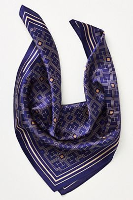 Elegancia Tropical Royal Labyrinth Silk Scarf