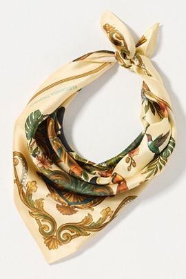 Elegancia Tropical Silk Scarf