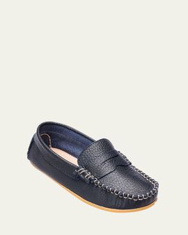 Elephantito Boy's Alex Leather Driver Loafers, Baby