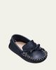 Elephantito Boy's Driver Leather Loafers, Baby - 1
