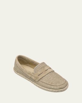 Elephantito Boy's Espadrille Linen Loafers, Baby/Toddlers/Kids