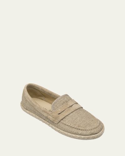 Elephantito Boy's Espadrille Linen Loafers, Baby/Toddlers/Kids