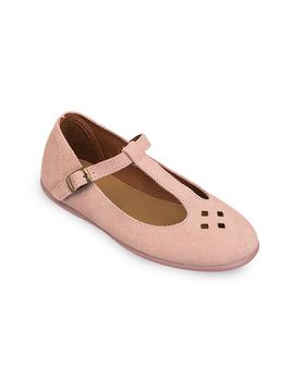 Elephantito Elephantito Girl's Little Girl's Suede T-Strap Flats