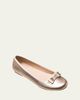 Elephantito Girl's Camille Metallic Leather Flats, Toddler/Kids - 1