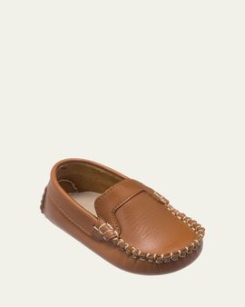 Elephantito Girl's Leather Moccasin Shoes, Baby