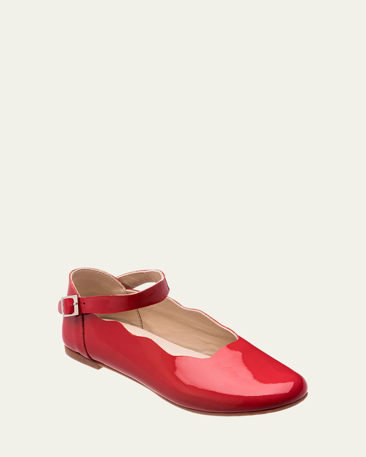 Elephantito Girl's Ondina Patent Leather Ballerina Flats, Toddler/Kids