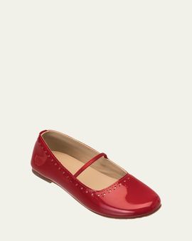 Elephantito Girl's Sasha Ballerina Flats, Baby/Toddler/Kid