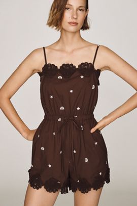 Elevator Disco 100% Cotton Midnight Romper