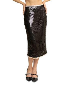 Elevator Disco Elevator Disco Charm Sequined Midi Skirt