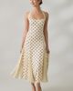 Elevator Disco Elevator Disco One Of A Kind Polka Dot Halter Midi Dress in White, Women's at Urban Outfitters - 1