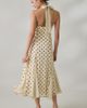 Elevator Disco Elevator Disco One Of A Kind Polka Dot Halter Midi Dress in White, Women's at Urban Outfitters - 2