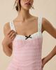 Elevator Disco Elevator Disco Urban Sass Seersucker Bustier Mini Dress in Pink, Women's at Urban Outfitters - 4