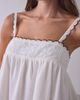 Elevator Disco Elevator Disco Wednesday Lace Trim Babydoll Tank Top in White, Women's at Urban Outfitters - 2